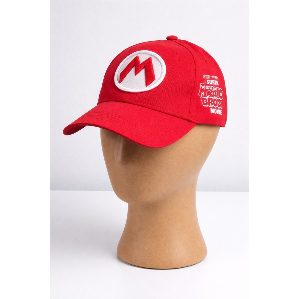 Super Mario Bros Movie Red Hat Nintendo Illumination Cap Adjustable Adult Gamer